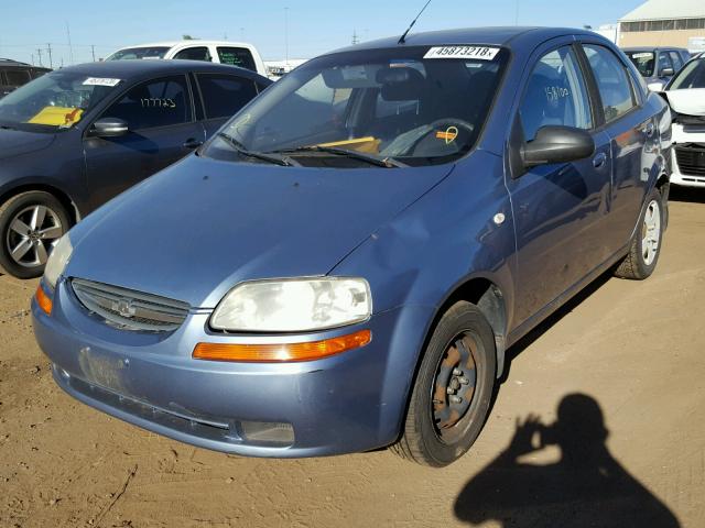 KL1TD566X6B560512 - 2006 CHEVROLET AVEO BASE Көк фото 2