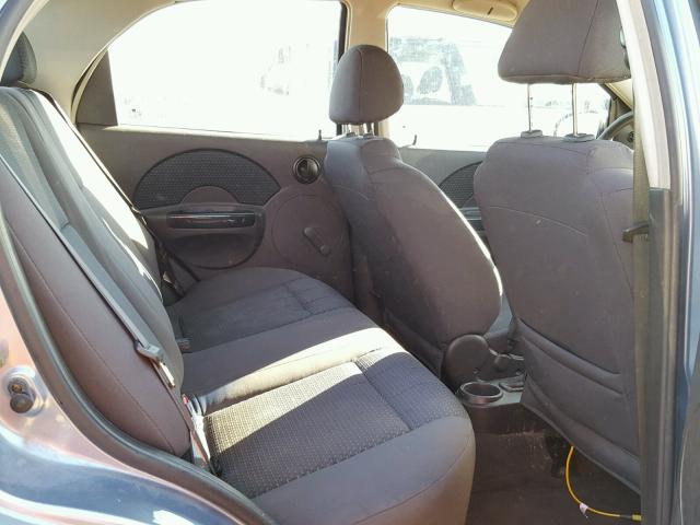 KL1TD566X6B560512 - 2006 CHEVROLET AVEO BASE Көк фото 6