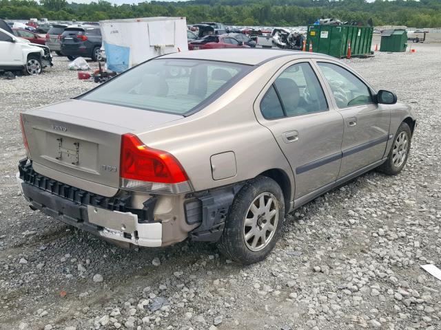 YV1RS61R112089577 - 2001 VOLVO S60 BEIGE photo 4