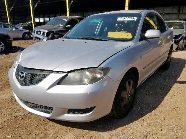 JM1BK12F761441749 - 2006 MAZDA 3 I SILVER photo 2