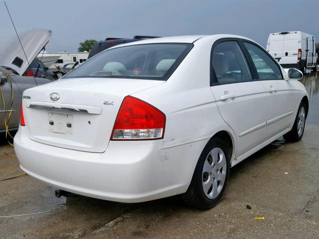 KNAFE121475426520 - 2007 KIA SPECTRA EX WHITE photo 4