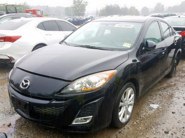 JM1BL1S69A1100195 - 2010 MAZDA 3 S BLACK photo 2