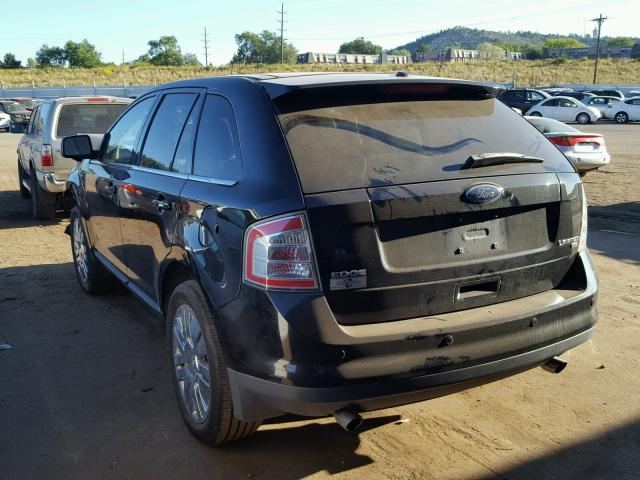 2FMDK49C88BA90522 - 2008 FORD EDGE LIMIT BLACK photo 3