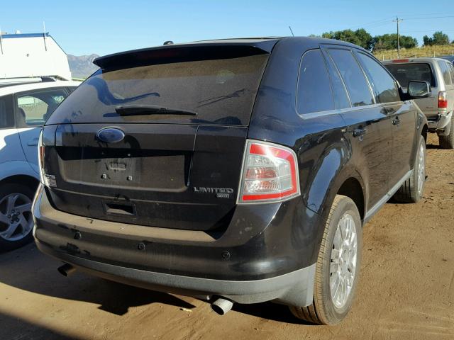 2FMDK49C88BA90522 - 2008 FORD EDGE LIMIT BLACK photo 4