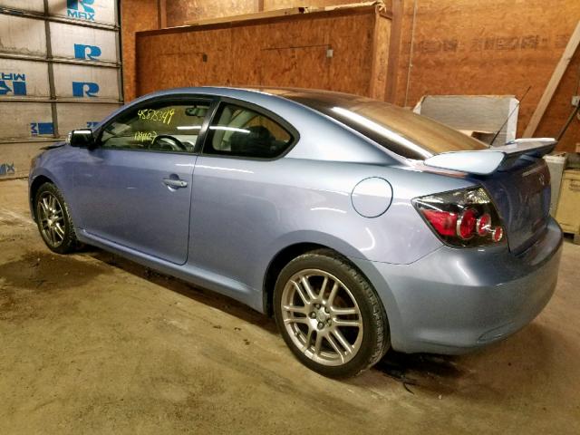 JTKDE167580230909 - 2008 TOYOTA SCION TC ლურჯი ფოტო 3