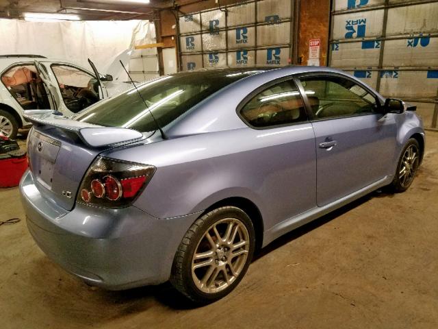 JTKDE167580230909 - 2008 TOYOTA SCION TC ლურჯი ფოტო 4