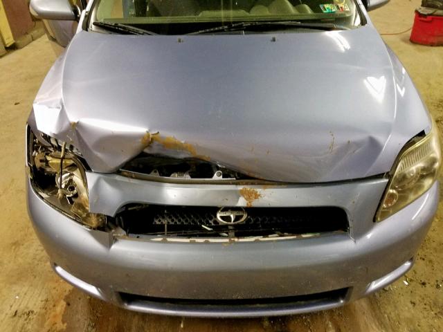 JTKDE167580230909 - 2008 TOYOTA SCION TC ლურჯი ფოტო 7