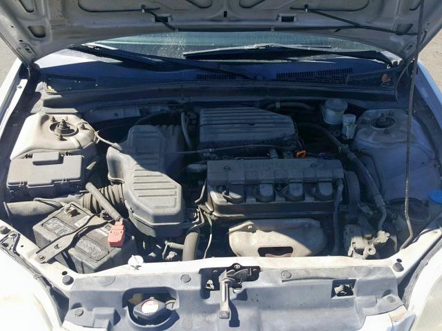 1HGEM21212L100150 - 2002 HONDA CIVIC DX SILVER photo 7