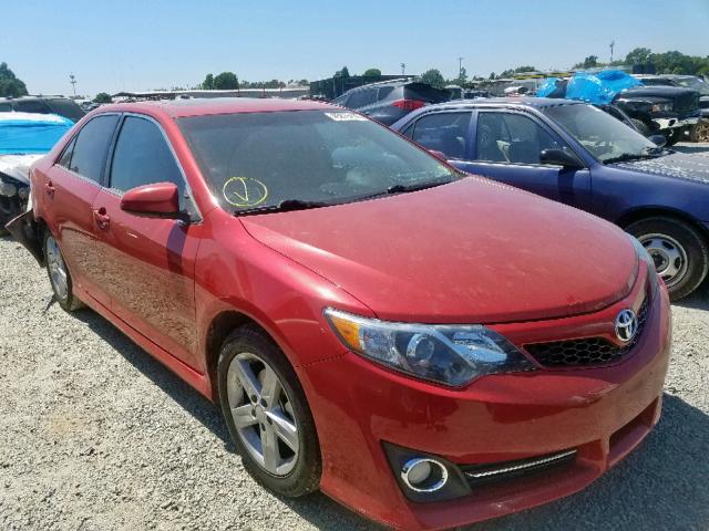 4T1BF1FK3CU593691 - 2012 TOYOTA CAMRY BASE RED photo 1