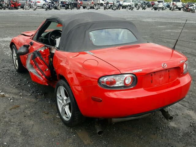 JM1NC25F460109849 - 2006 MAZDA MX-5 MIATA RED photo 3