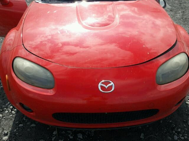 JM1NC25F460109849 - 2006 MAZDA MX-5 MIATA RED photo 7