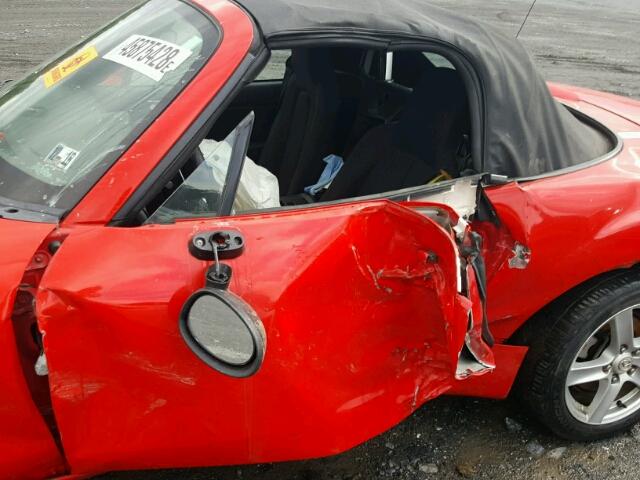 JM1NC25F460109849 - 2006 MAZDA MX-5 MIATA RED photo 9