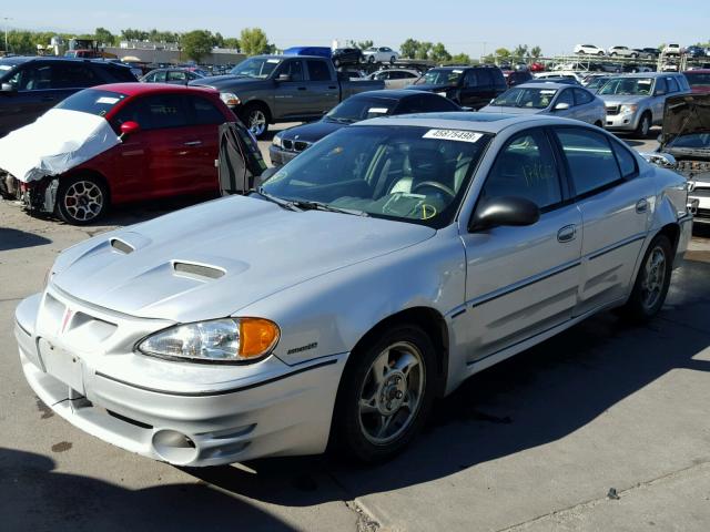 1G2NW52E42M684917 - 2002 PONTIAC GRAND AM G SILVER photo 2