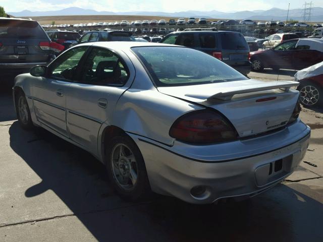 1G2NW52E42M684917 - 2002 PONTIAC GRAND AM G SILVER photo 3