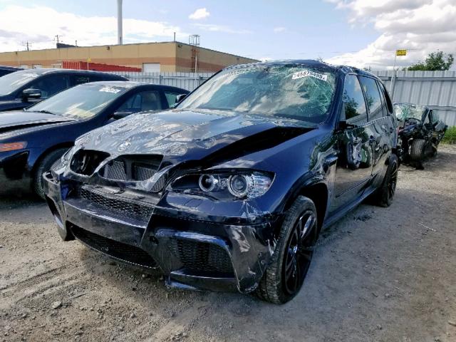 5YMGY0C54D0C11586 - 2013 BMW X5 M BLUE photo 2