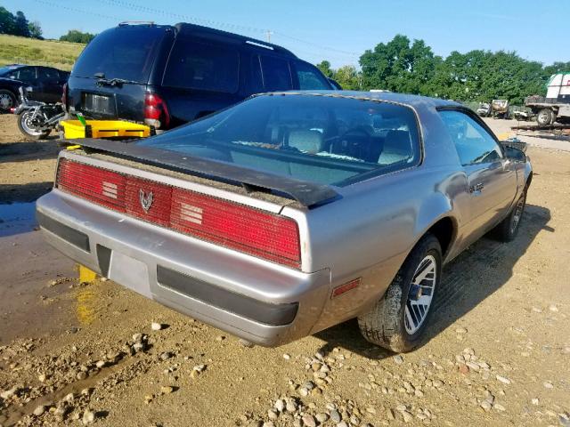 1G2FS87S2FL633394 - 1985 PONTIAC FIREBIRD GRAY photo 4