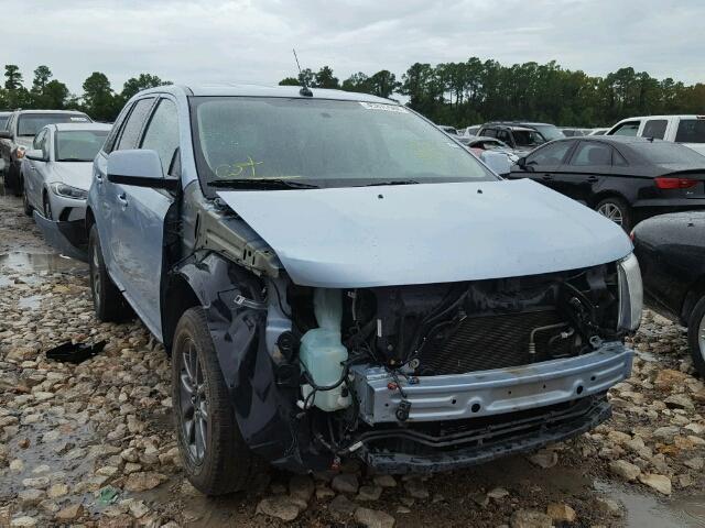 2FMDK38C28BB44800 - 2008 FORD EDGE SEL BLUE photo 1