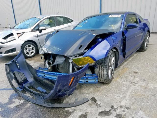 1ZVBP8CF4E5251467 - 2014 FORD MUSTANG GT BLUE photo 2