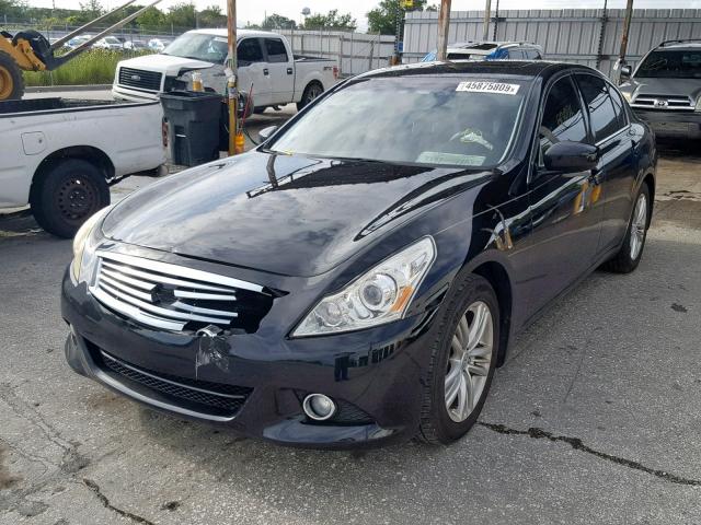 JN1CV6AP9AM401203 - 2010 INFINITI G37 BASE BLACK photo 2