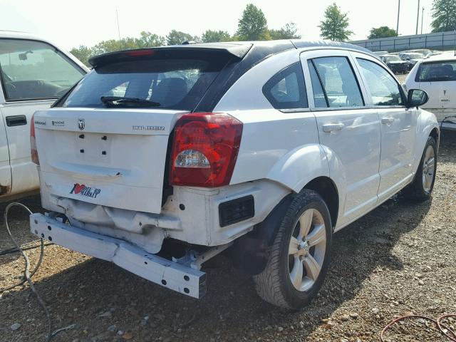 1B3CB3HA8BD127243 - 2011 DODGE CALIBER MA WHITE photo 4