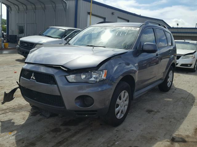 JA4AS2AW6CU003179 - 2012 MITSUBISHI OUTLANDER BLUE photo 2