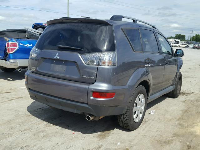 JA4AS2AW6CU003179 - 2012 MITSUBISHI OUTLANDER BLUE photo 4