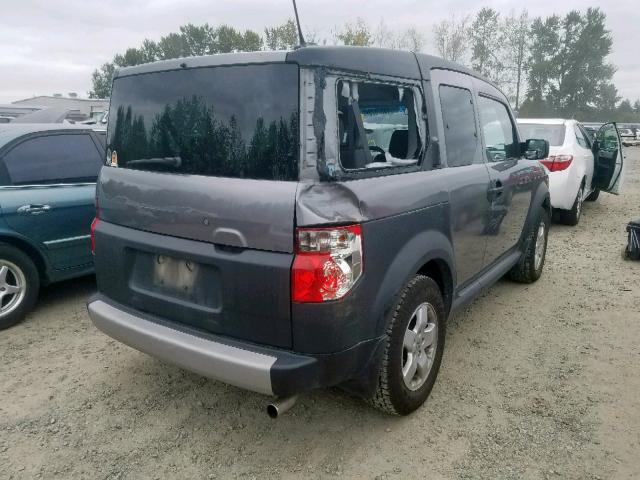 5J6YH27605L029743 - 2005 HONDA ELEMENT EX GRAY photo 4