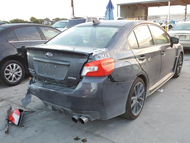 JF1VA1H68J9832710 - 2018 SUBARU WRX LIMITE GRAY photo 4