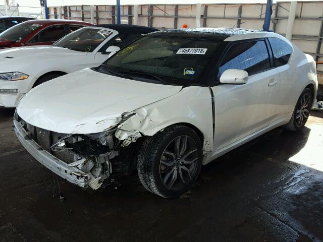 JTKJF5C79FJ004276 - 2015 TOYOTA SCION TC WHITE photo 2