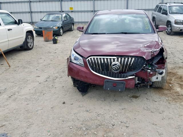 1G4GB5G32FF186308 - 2015 BUICK LACROSSE BURGUNDY photo 9