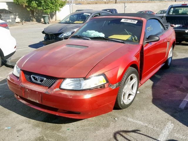 1FAFP45X4XF150127 - 1999 FORD MUSTANG GT RED photo 2