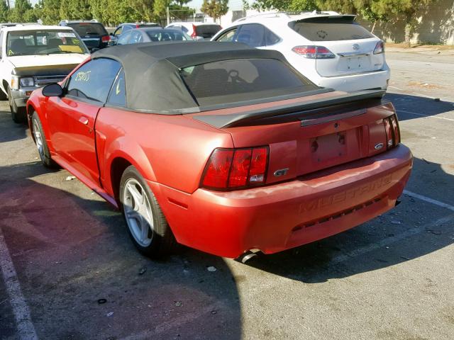 1FAFP45X4XF150127 - 1999 FORD MUSTANG GT RED photo 3