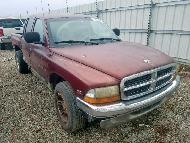 1B7GL2AN6YS672771 - 2000 DODGE DAKOTA QUA BURGUNDY photo 1