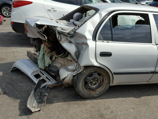 1Y1SK52841Z432814 - 2001 CHEVROLET GEO PRIZM GRAY photo 9