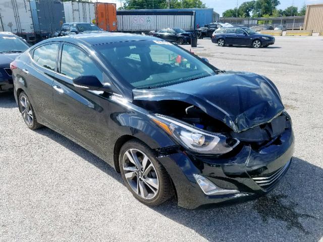 5NPDH4AE2FH551070 - 2015 HYUNDAI ELANTRA SE BLACK photo 1