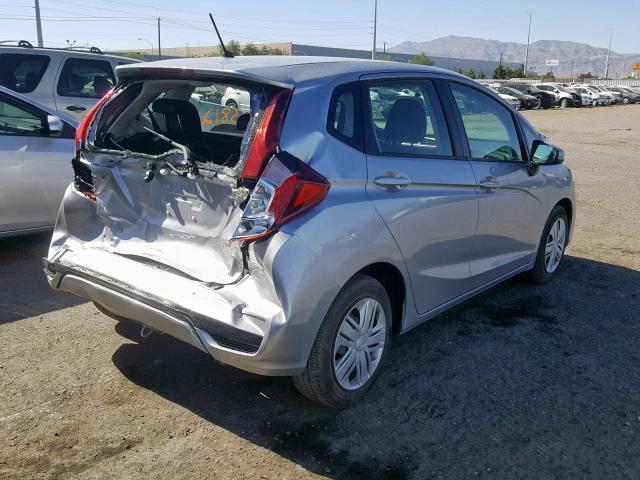 3HGGK5H42KM702223 - 2019 HONDA FIT LX SILVER photo 4