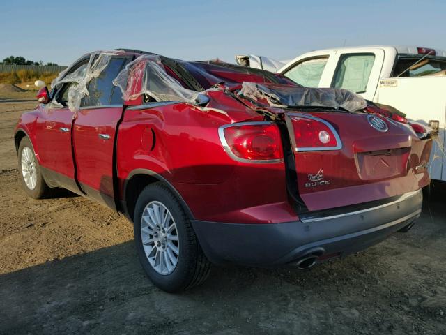 5GAKVCED6CJ330748 - 2012 BUICK ENCLAVE RED photo 3