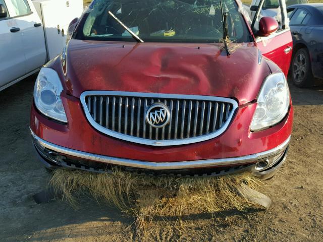 5GAKVCED6CJ330748 - 2012 BUICK ENCLAVE RED photo 7
