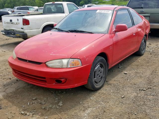 JA3AY31C9YU041320 - 2000 MITSUBISHI MIRAGE LS RED photo 2