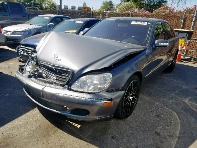 WDBNG70J65A456569 - 2005 MERCEDES-BENZ S 430 GRAY photo 2