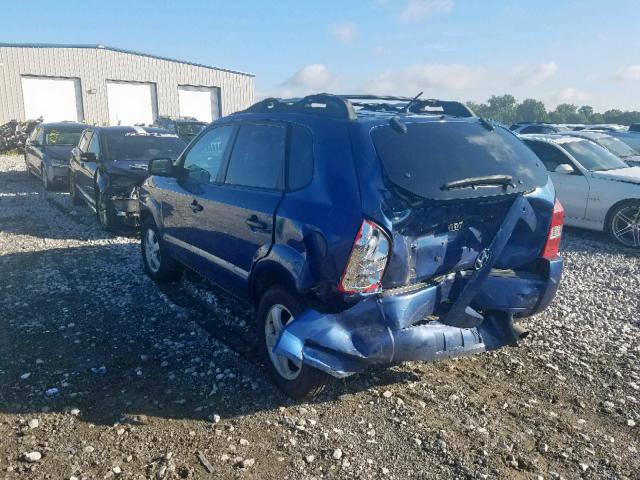 KM8JM12BX6U359141 - 2006 HYUNDAI TUCSON GL BLUE photo 3