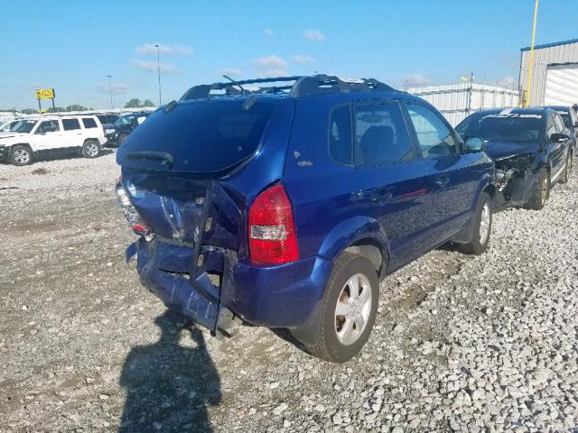 KM8JM12BX6U359141 - 2006 HYUNDAI TUCSON GL BLUE photo 4