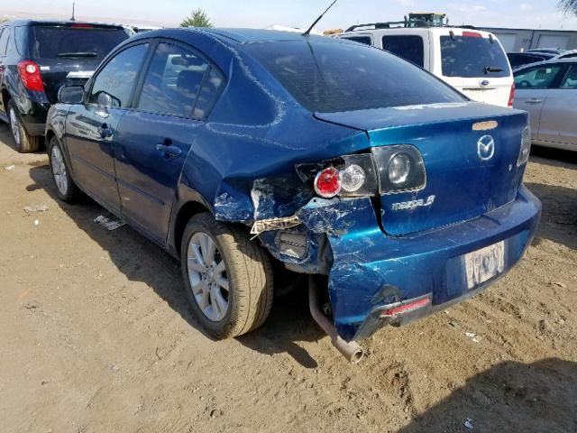 JM1BK323381811910 - 2008 MAZDA 3 S BLUE photo 3