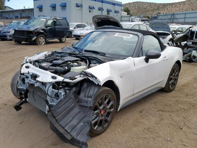 JC1NFAEK4H0116086 - 2017 FIAT 124 SPIDER WHITE photo 2