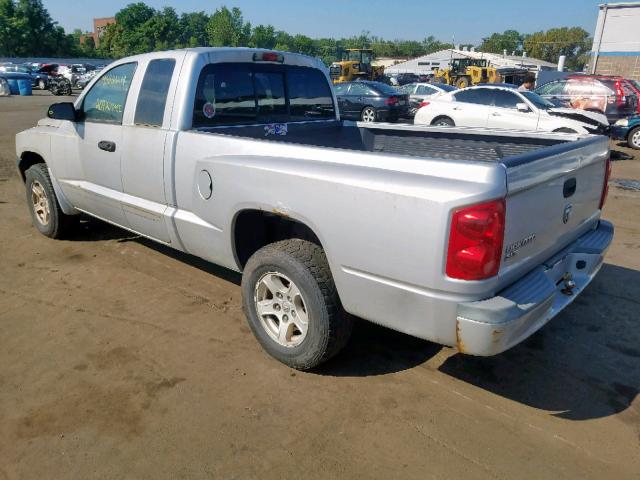 1D7HE42K56S637656 - 2006 DODGE DAKOTA SLT SILVER photo 3