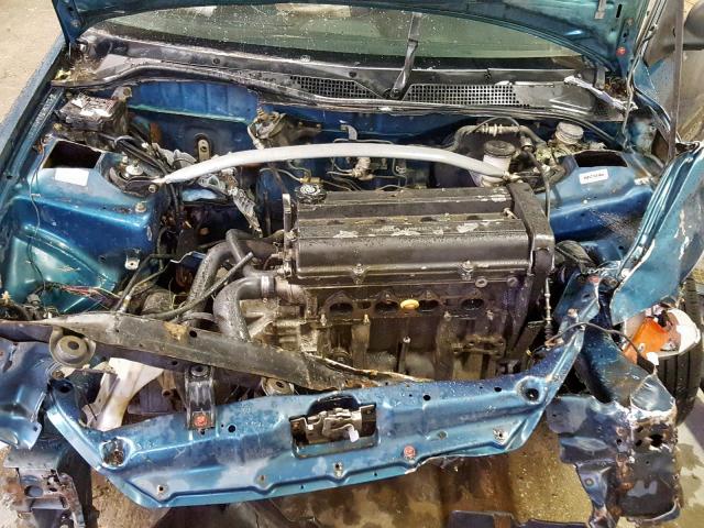 2HGEJ2223SH512607 - 1995 HONDA CIVIC DX GREEN photo 7