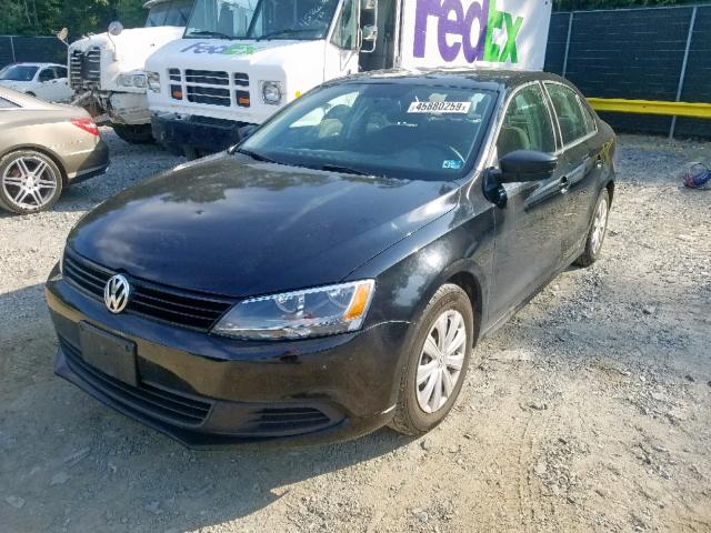 3VW2K7AJ0EM391574 - 2014 VOLKSWAGEN JETTA BASE 黑色 照片 2