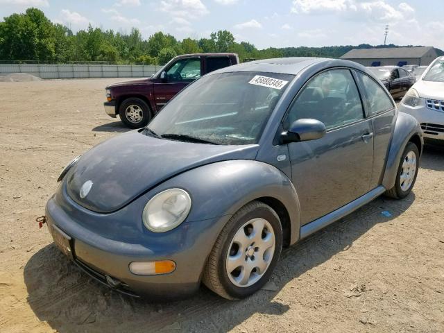 3VWCB21C62M461826 - 2002 VOLKSWAGEN NEW BEETLE ნაცრისფერი ფოტო 2
