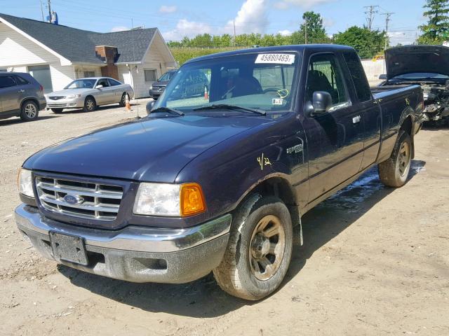 1FTYR14V11PB20435 - 2001 FORD RANGER SUP PURPLE photo 2