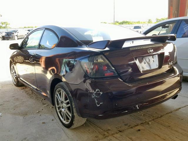 JTKDE167480228598 - 2008 TOYOTA SCION TC იასამნისფერი ფოტო 3